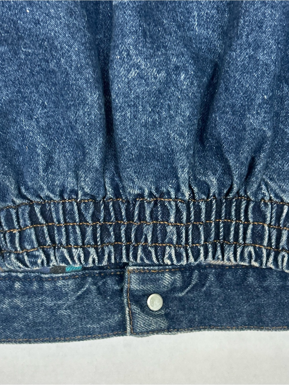 Vintage Levi's Men's Dark Blue Denim Blue Plaid Jacket - Picture 11 of 15